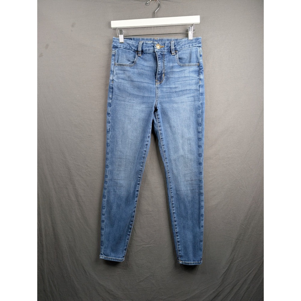 American Eagle Ne(x)t Level Stretch Skinny Jeans Medium Wash Blue Size 8 Regular
